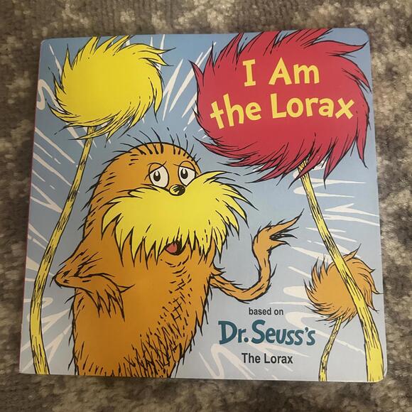 Dr Seuss I Am the Lorax Board Book & Plush Lorax Character - Picture 2 of 8